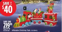 Canadian Tire Inflatable Christmas Train offer