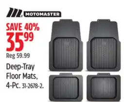 Canadian Tire MOTOMASTER Deep-Tray Floor Mats offer