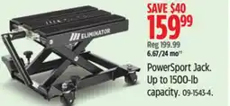 Canadian Tire MotoMaster PowerSport Jack. Up to 1500-lb offer