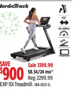 Canadian Tire NordicTrack EXP 10i Treadmill offer