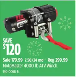 Canadian Tire MotoMaster 4000-lb ATV Winch offer