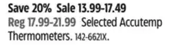 Canadian Tire Selected Accutemp Thermometers offer