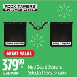 Canadian Tire Rock Tamers Mud Guard System. Selected sizes offer