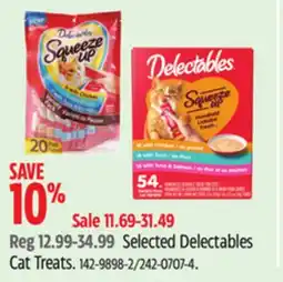 Canadian Tire Hartz Selected Delectables Cat Treats offer