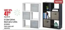 Canadian Tire 6-Cube Cabinet. Black oak or white offer