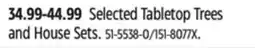 Canadian Tire CANVAS Selected Tabletop Trees and House Sets offer
