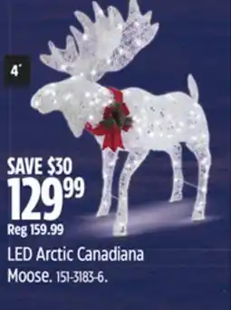 Canadian Tire LED Arctic Canadiana Moose offer