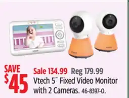 Canadian Tire Vtech 5˝ Fixed Video Monitor with 2 Cameras offer