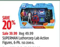 Canadian Tire SUPERMAN Luthorcorp Lab Action Figures, 6-Pk offer