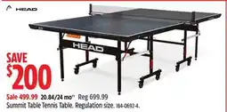 Canadian Tire Head Summit Table Tennis Table offer