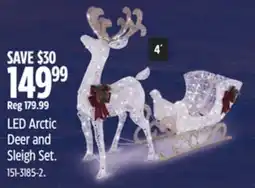 Canadian Tire CANVAS LED Arctic Deer and Sleigh Set offer