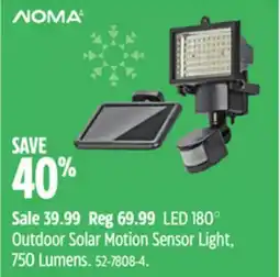 Canadian Tire LED 180° Outdoor Solar Motion Sensor Light, 750 Lumens offer