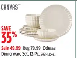 Canadian Tire CANVAS Odessa Dinnerware Set, 12-Pc offer