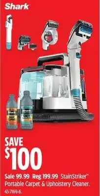 Canadian Tire SHARK StainStriker Portable Carpet & Upholstery Cleaner offer