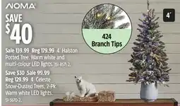 Canadian Tire Potted Tree. Warm white and multi-colour LED lights offer