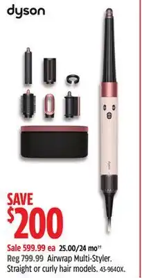 Canadian Tire Dyson Airwrap Multi-Styler. Straight or curly hair models offer