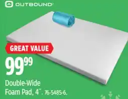 Canadian Tire OUTBOUND Double-Wide Foam Pad offer