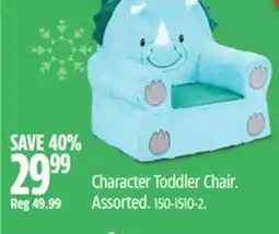 Canadian Tire Character Toddler Chair. Assorted offer