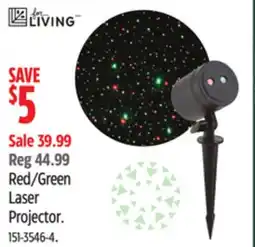 Canadian Tire For Living Red/Green Laser Projector offer