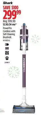 Canadian Tire PowerPro Cordless with Self-Cleaning Brushroll offer