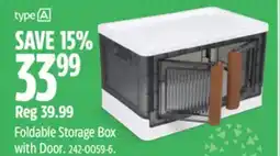 Canadian Tire type A Foldable Storage Box with Door offer