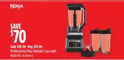 Canadian Tire Ninja Professional Plus Blender Duo with Auto-iQ offer