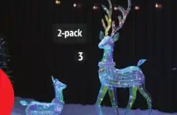 Canadian Tire 5´ LED Glisten Deer and 2´ Fawn offer