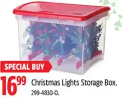 Canadian Tire Mastercraft Christmas Lights Storage Box offer