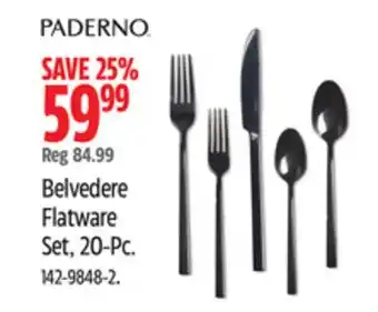 Canadian Tire PADERNO Belvedere Flatware Set offer