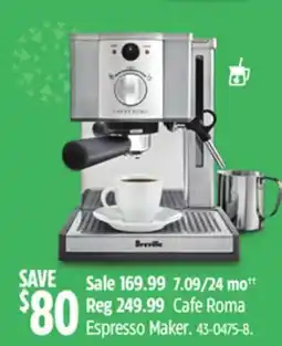 Canadian Tire Cafe Roma Espresso Maker offer