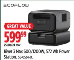 Canadian Tire River 3 Max 600/1200W, 572 Wh Power Station offer