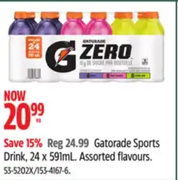 Canadian Tire Gatorade Sports Drink, 24 x 591mL offer