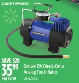Canadian Tire Deluxe 12V Direct-Drive Analog Tire Inflator offer