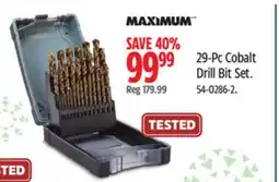 Canadian Tire MAXIMUM 29-Pc Cobalt Drill Bit Set offer