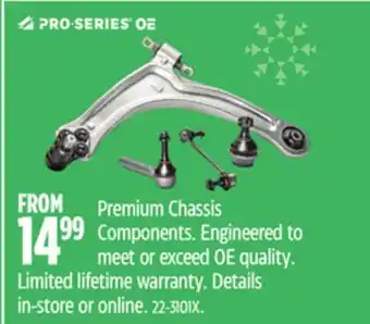 Canadian Tire PRO-SERIES Components Engineered to meet or exceed OE quality offer
