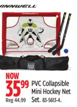 Canadian Tire Winnwell PVC Collapsible Mini Hockey Net Set offer