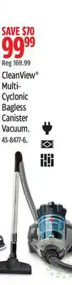 Canadian Tire BISSELL CleanView Multi- Cyclonic Bagless Canister Vacuum offer