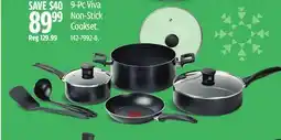 Canadian Tire T-fal 9-Pc Viva Non-Stick Cookset offer