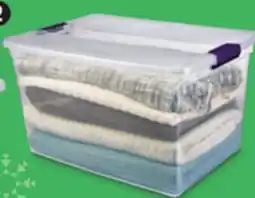 Canadian Tire Sterilite Clearview 62L Tote with Latch offer