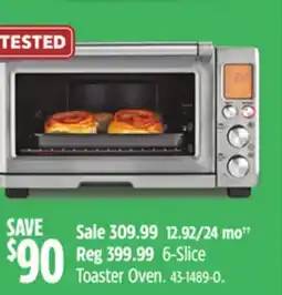 Canadian Tire Breville 6-Slice Toaster Oven offer