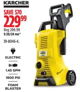 Canadian Tire Kärcher K 3 Power Control 1800 PSI 1.45 GPM Electric Pressure Washer with Dirt Blaster offer