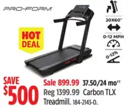 Canadian Tire ProForm Carbon TLX Treadmill offer