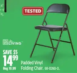 Canadian Tire Padded Vinyl Folding Chair offer