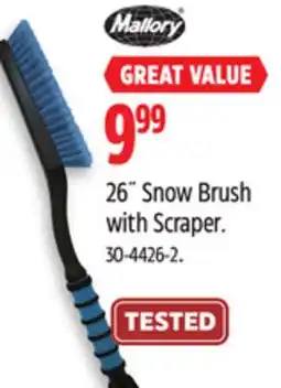 Canadian Tire Mallory 26˝ Snow Brush with Scraper offer