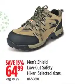 Canadian Tire Men's Shield Low-Cut Safety Hiker offer