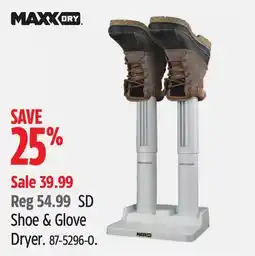 Canadian Tire MAXXDRY Shoe & Glove Dryer offer