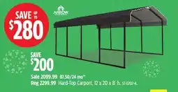 Canadian Tire Arrow Hard-Top Carport, 12 x 20 x 8´ h offer