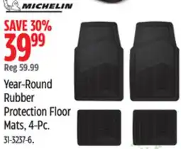 Canadian Tire Michelin Year-Round Rubber Protection Floor Mats offer