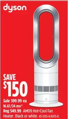 Canadian Tire Dyson AM09 Hot+Cool Fan Heater offer