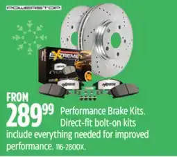 Canadian Tire Power Stop Performance Brake Kits. Direct-fit bolt-on kits offer